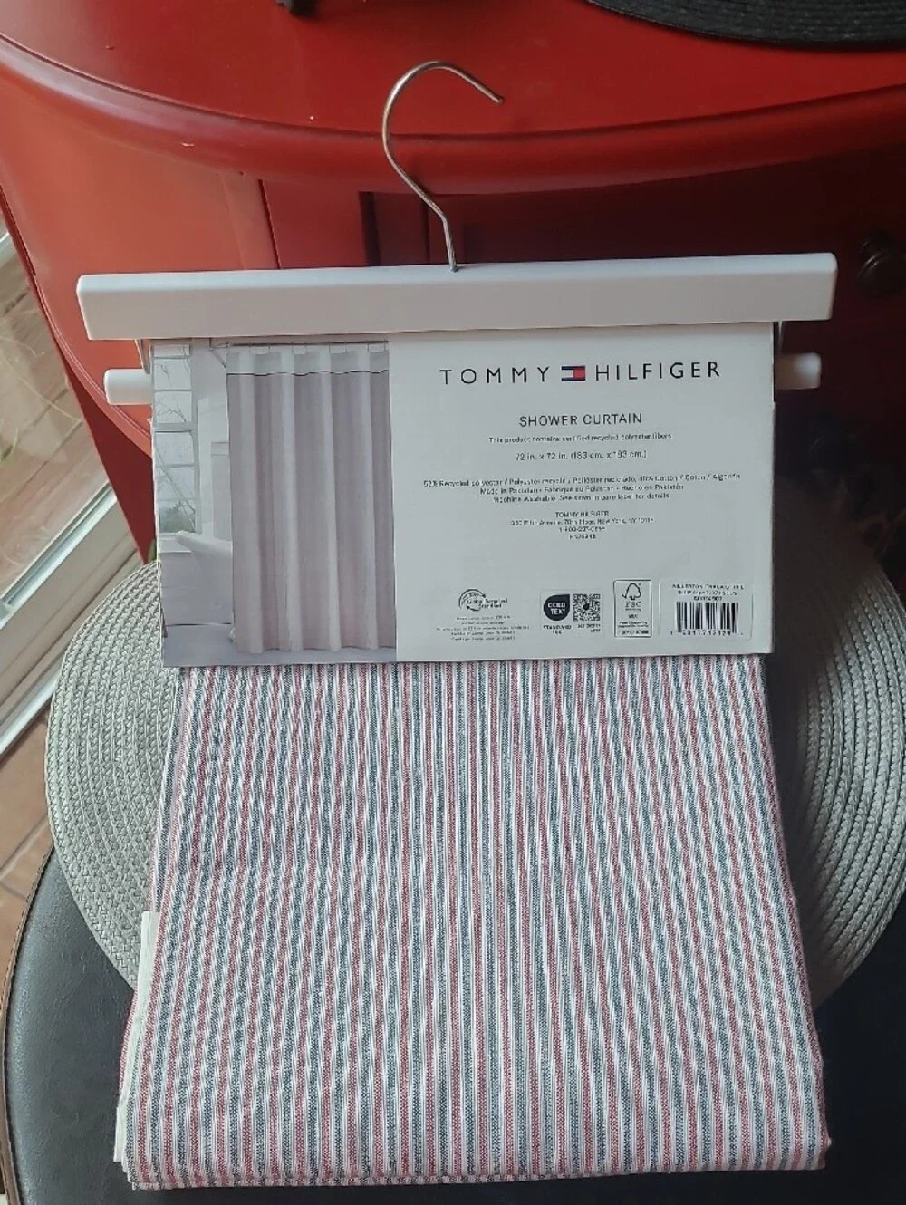 Tommy Hilfiger Millerton Ithaca Striped Shower Curtain